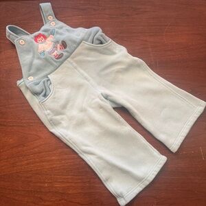 Vintage Blue Fleece Raggedy Ann Overalls 3T
